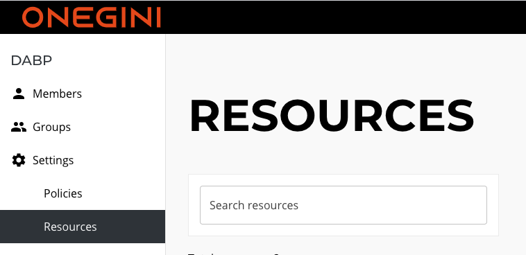 Resources page