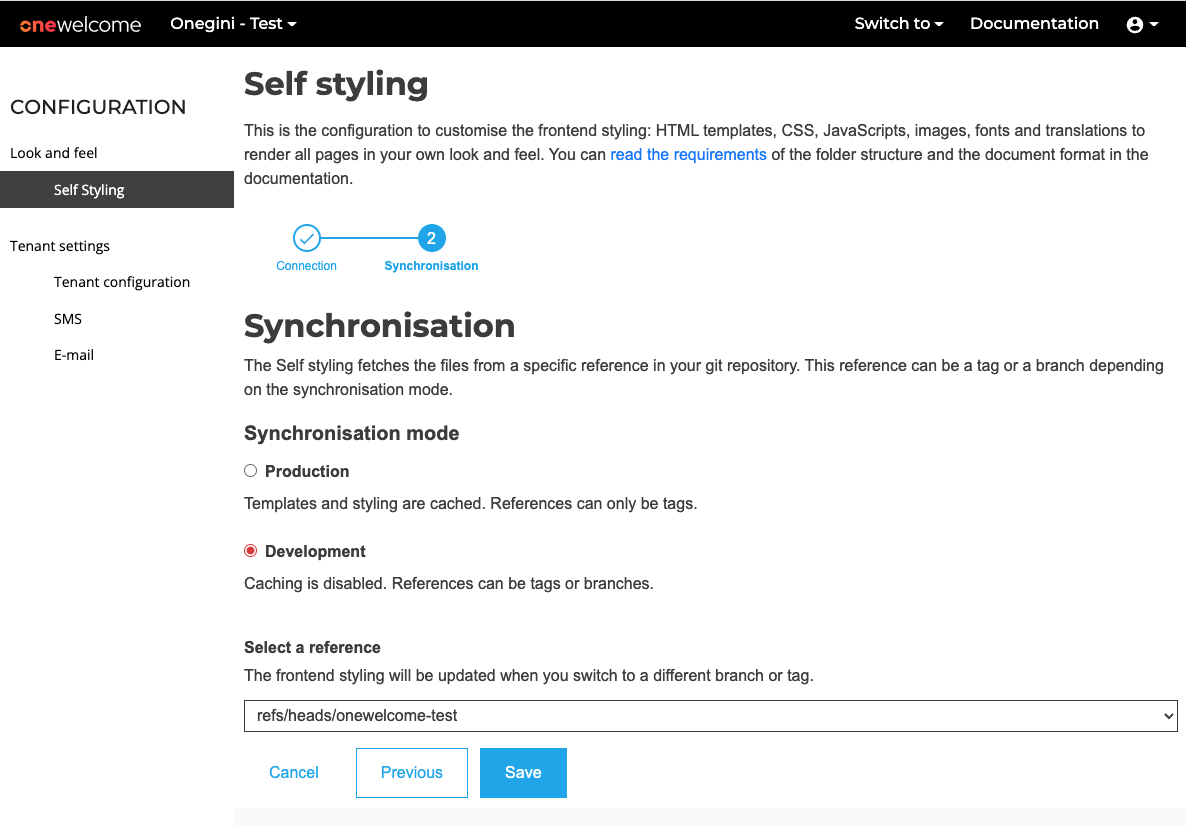 Page to select a reference